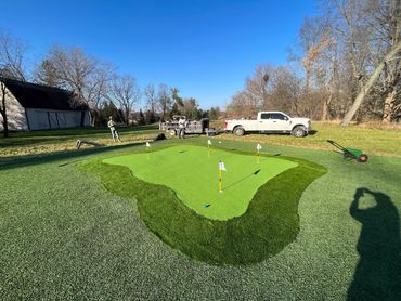 Back Yard American Made Synthetic Turf Putting Green Installers near me in Michigan. Novi,South Lyon