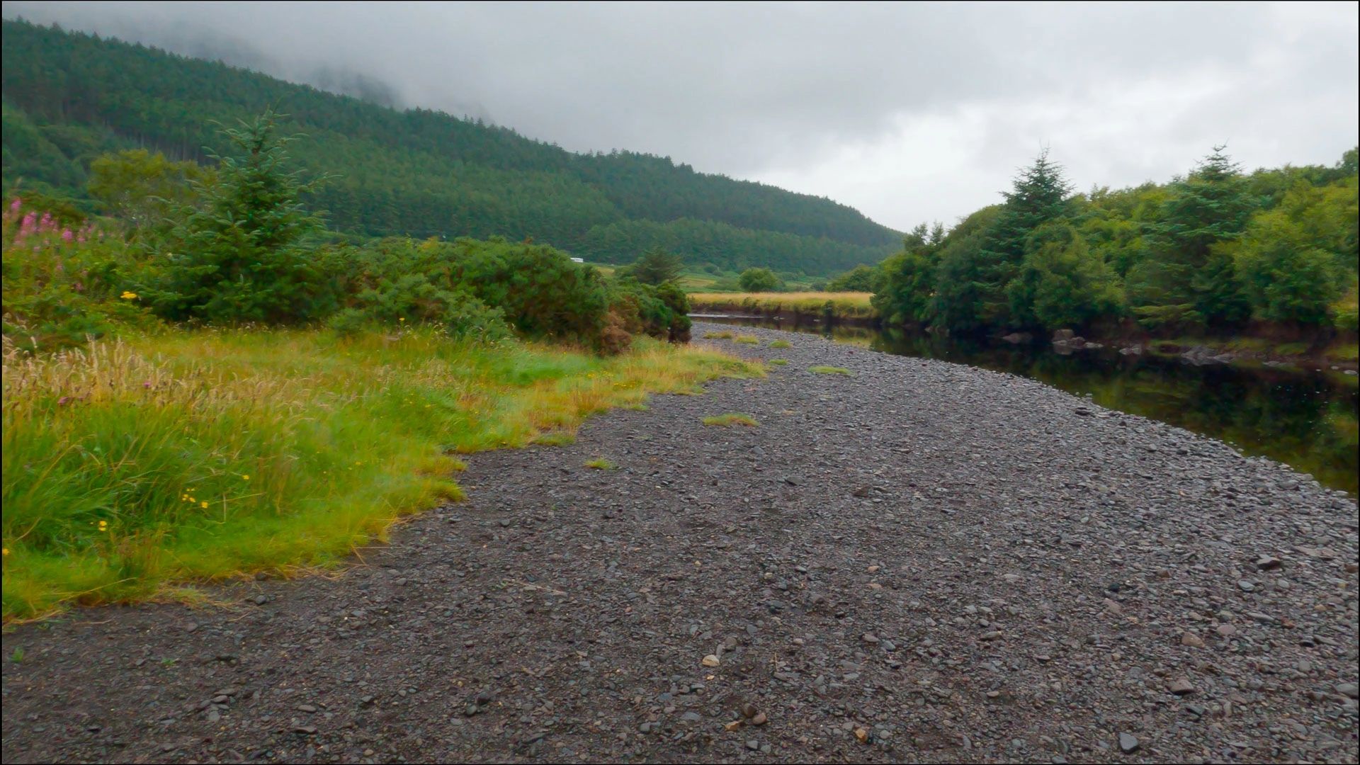 River running into Loch Portree, also a place to camp.