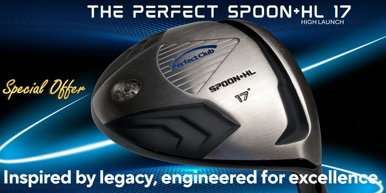 Golf club PERFECT SPOON+HL 17° high launch.