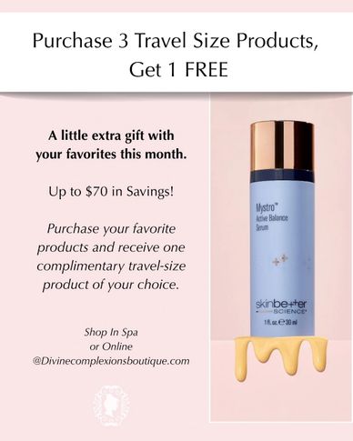 Buy 3 travel-size products, get 1 free with up to $70 savings.