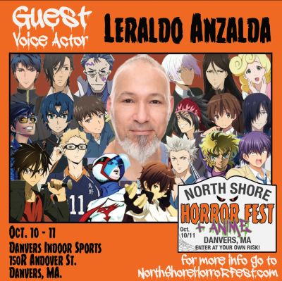Guest voice actor Leraldo Anzalda at North Shore Horror Fest.