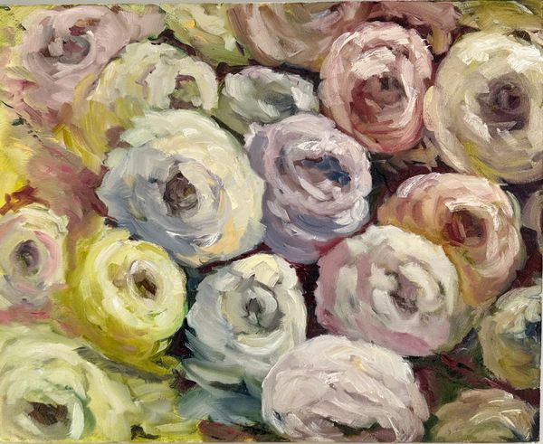 Roses 
Oil on canvas 