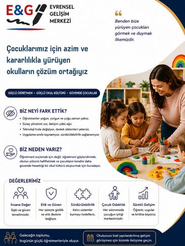 E&amp;G Evrensel Gelişim Merkezi çocukların gelişimi için kararlılıkla ilerliyor.
