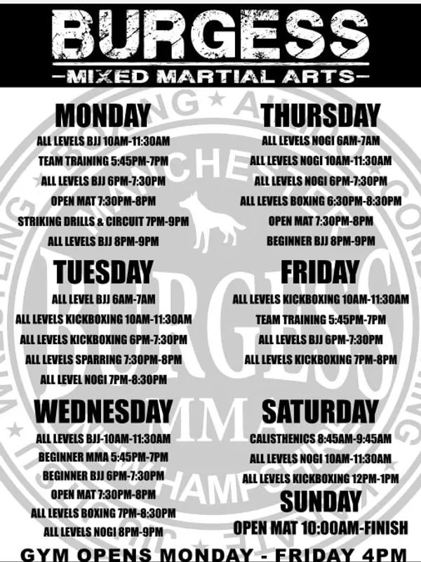 Burgess MMA facility image