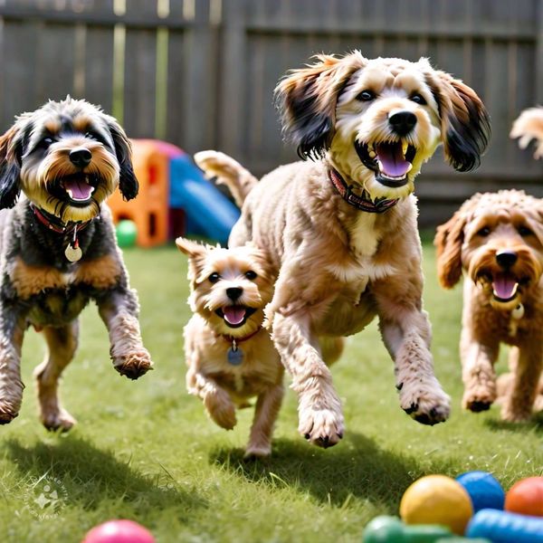 Happy Dogs Enjoying Outdoor Playtime at J C Pet Hotel – Premier Dog Boarding and Daycare in Orlando