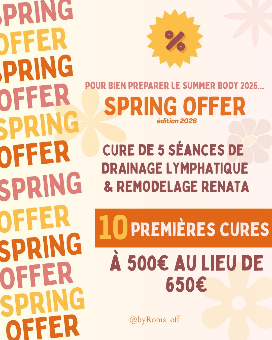 Promotion for 5 lymphatic drainage and remodeling sessions at a discounted price.
