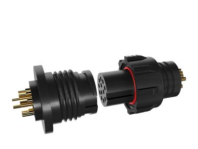 Waterproof M12 sensor connector, IP67 waterproof connector