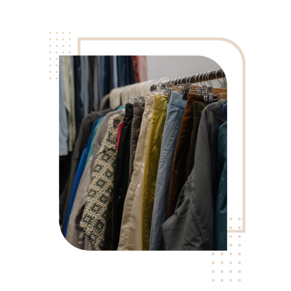 clothes hanging on a clothesline