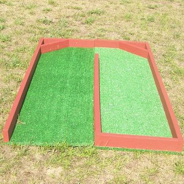Miniature Golf Course Hole #4 is a U-turn shaped course, another fun and challenging game rental.