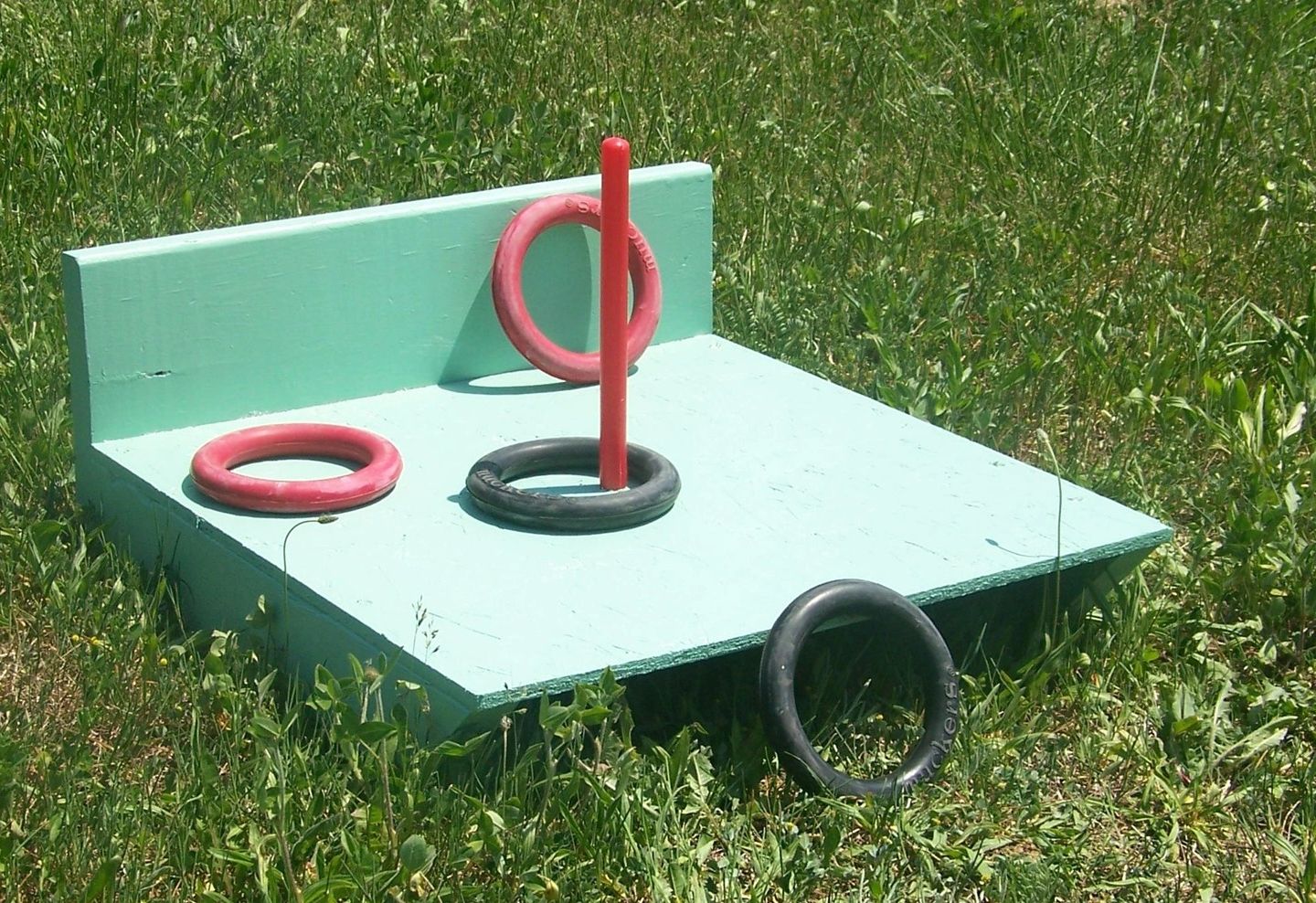 Rubber Muckers, this fun game rental is similar to Horseshoes but is much safer for younger children