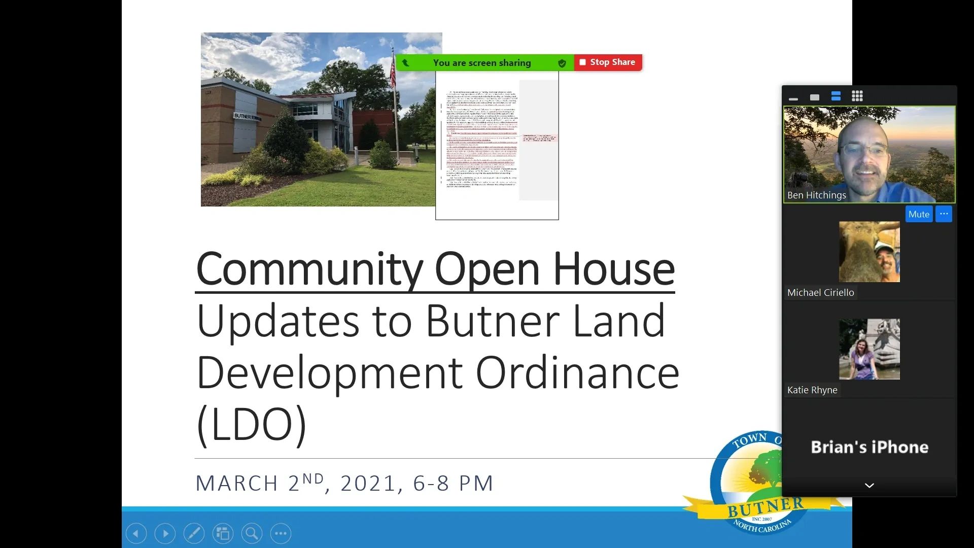 New Gateway Zoning Districts: Town of Butner, NC