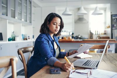 Woman managing a project