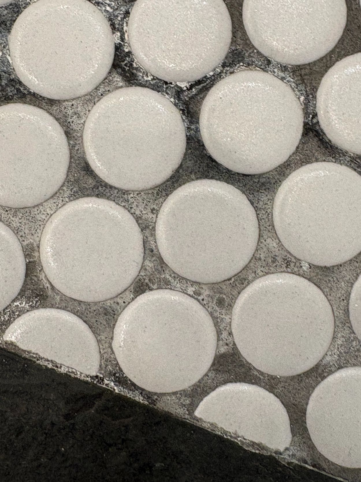   this pic and following several
 cleaned grout • refilled martyr • sealed and protectant applied wi