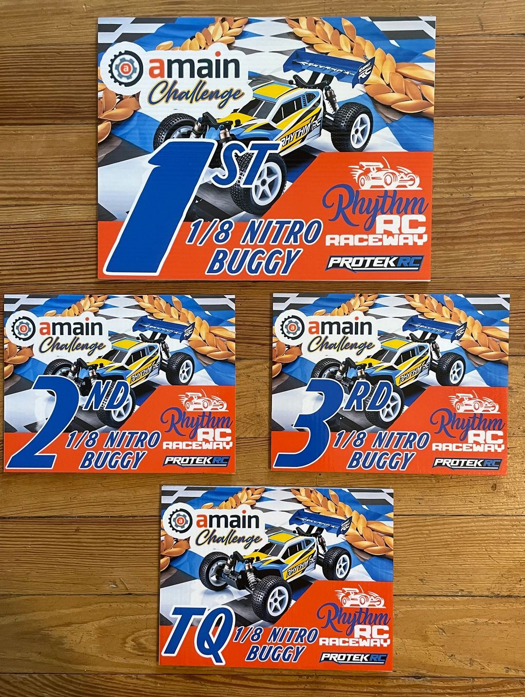Custom designed RC race awards