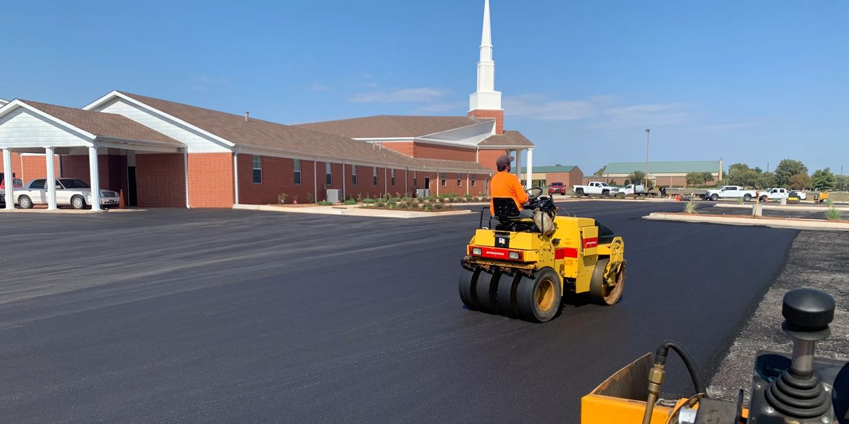 church asphalt overlay in Oklahoma