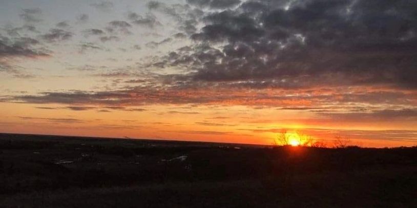 Sunset in our community.