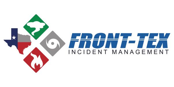 Front-Tex Incident Management logo with Texas and disaster icons.