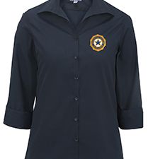 Ladies 3/4 Sleeve Blouse - Blue