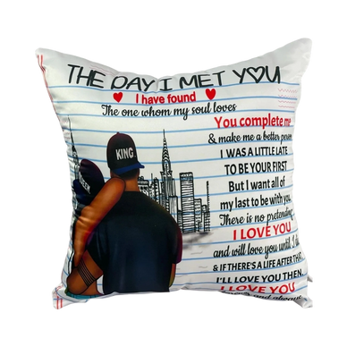 Personalized Pillow, The Day I Met You, Gifts For Him, Gifts For Her, —  GearLit