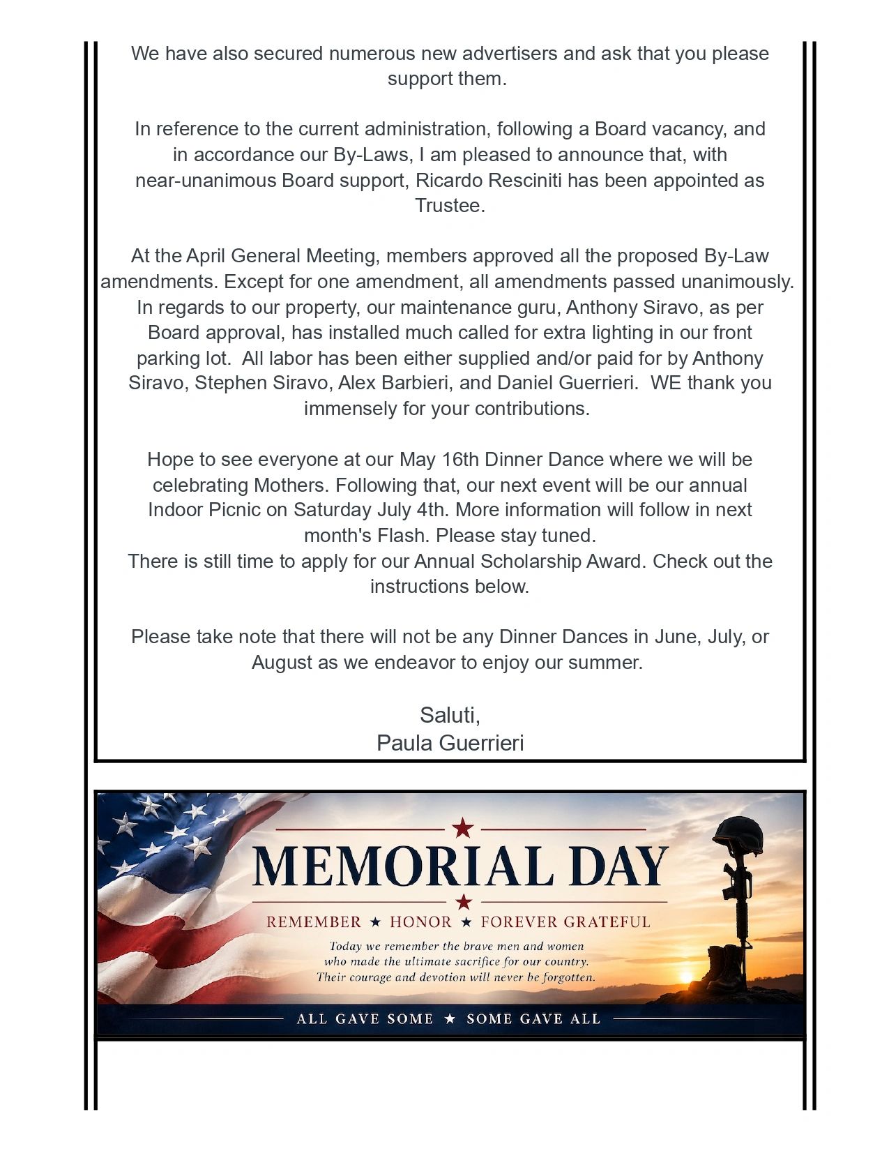 Memorial Day tribute with American flag and soldier's battlefield cross at sunset.