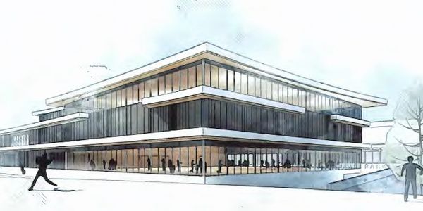 Architectural rendering of new Steveston Community Centre
