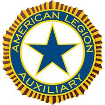 American Legion Auxiliary emblem with a blue star.