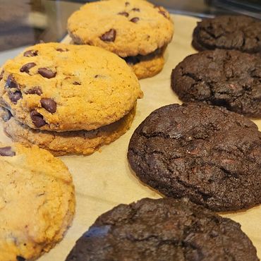 Brown Butter Chocolate Chip and Double Chocolate Chip Cookies