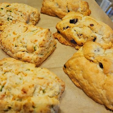 Jalapeno Cheddar and Cranberry Scones
