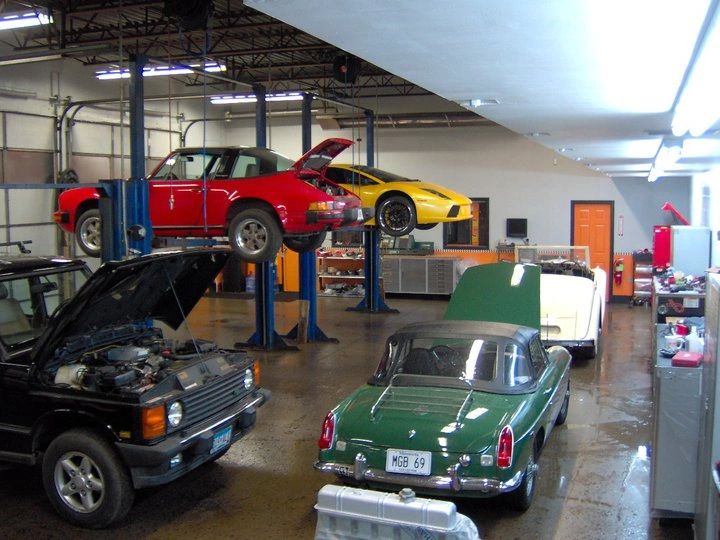 Lamborghini, Minneapolis, Porsche, Jaguar, MG, Range Rover, Top Gear Autoworks