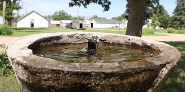 Amelia, Nebraska fresh water artesian fountain.