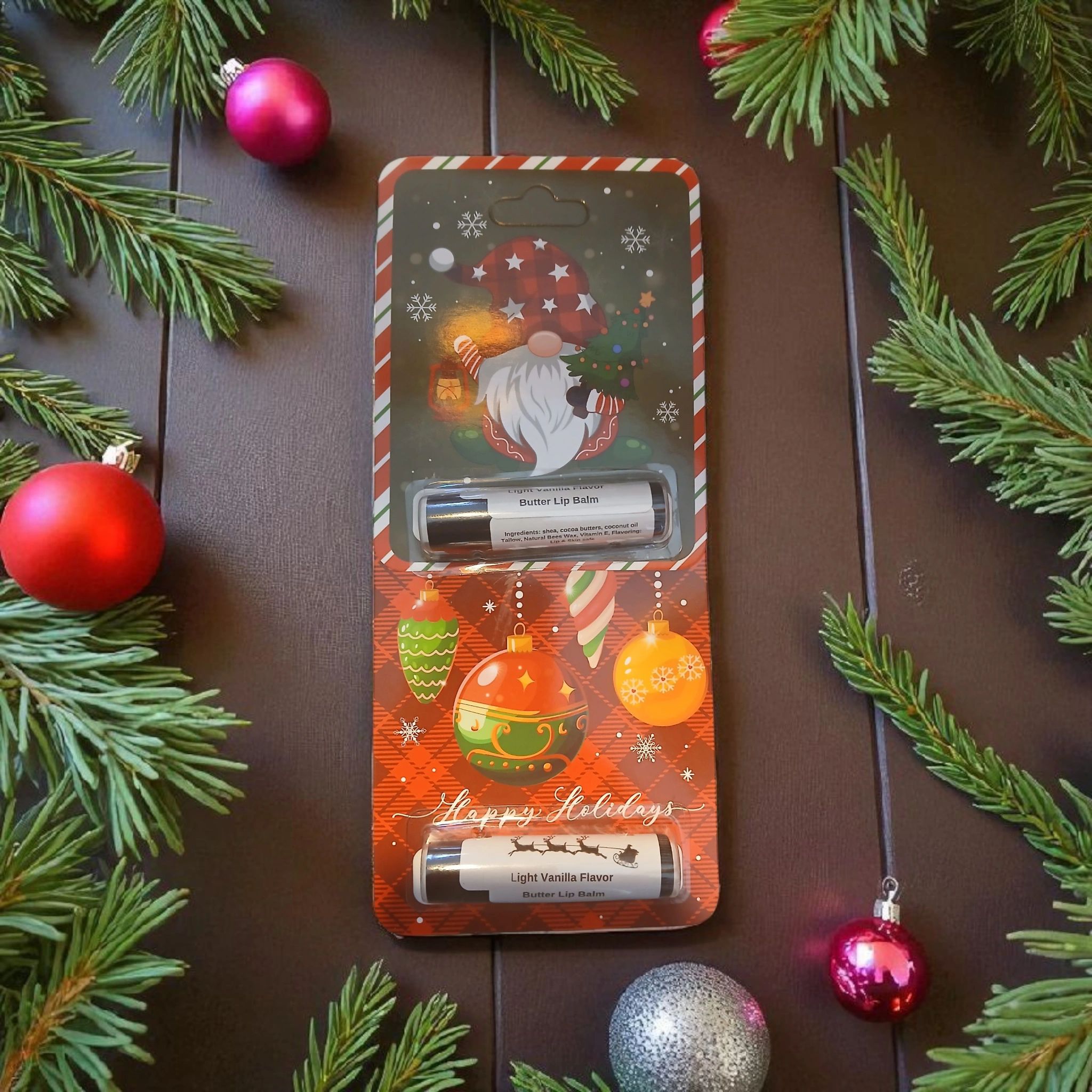 Butter Lip Balm.  Moisturizing and formulated for shine.