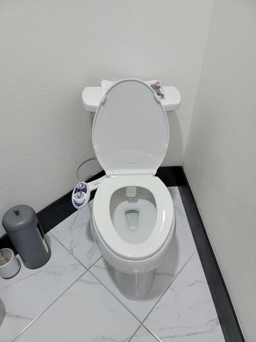 New toilet installation