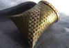 Two cornered pouch in bias plaiting
