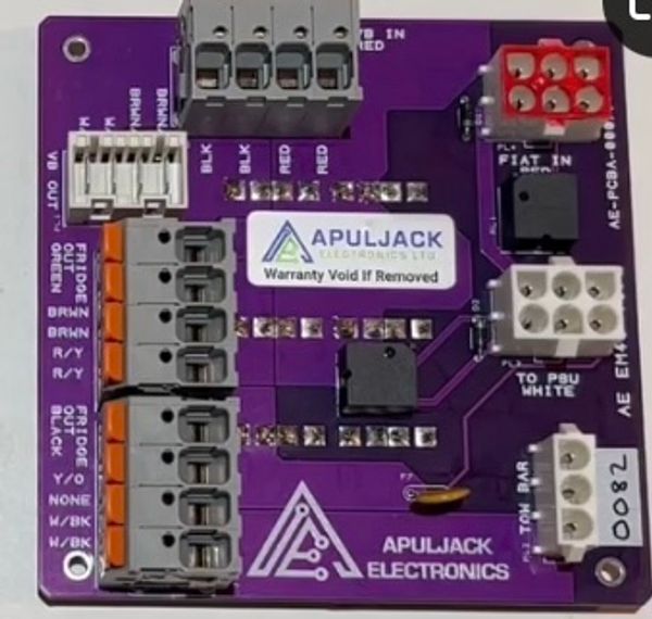 The Apuljack replacement PCB is engineered for high-current performance, using reinforced tracking a