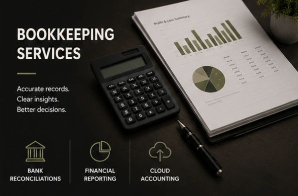 Bookkeeping services with accurate records and clear insights.