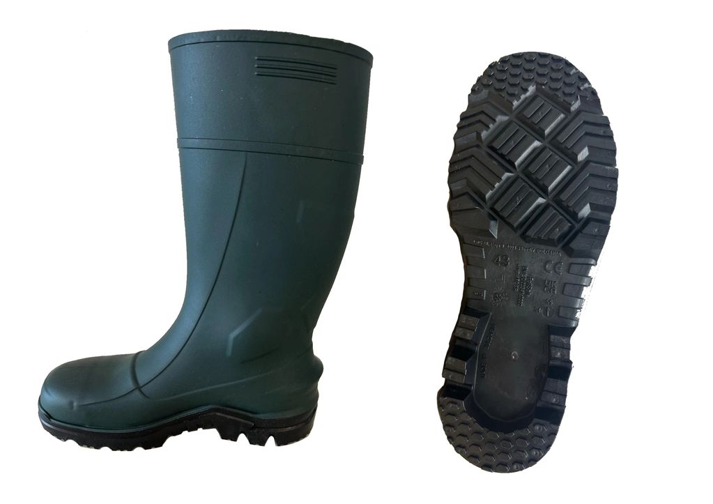 Sicurezza
FullSafe S5 
Colore: Verde/Nero
Materiale: PVC Nitrilico
Taglie: da 38 a 48
