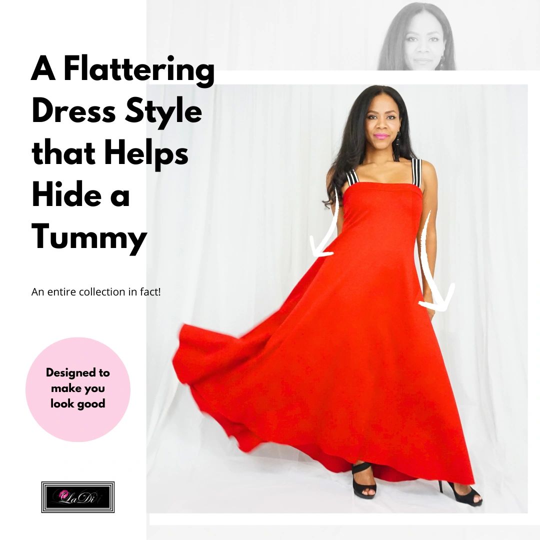 A Flattering Dress Style that Helps hide a Tummy