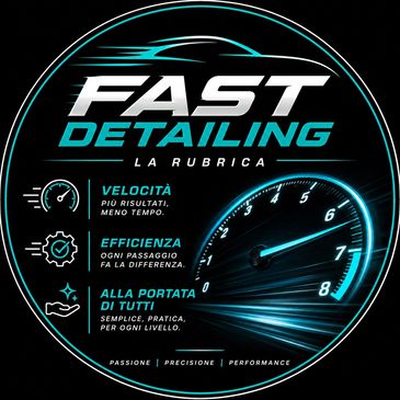 Logo for Fast Detailing highlighting speed, efficiency, and accessibility.
