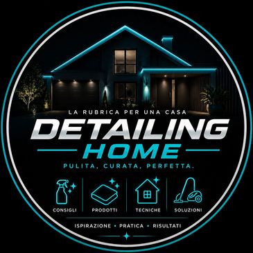 Logo for a home detailing service emphasizing cleanliness and perfection.