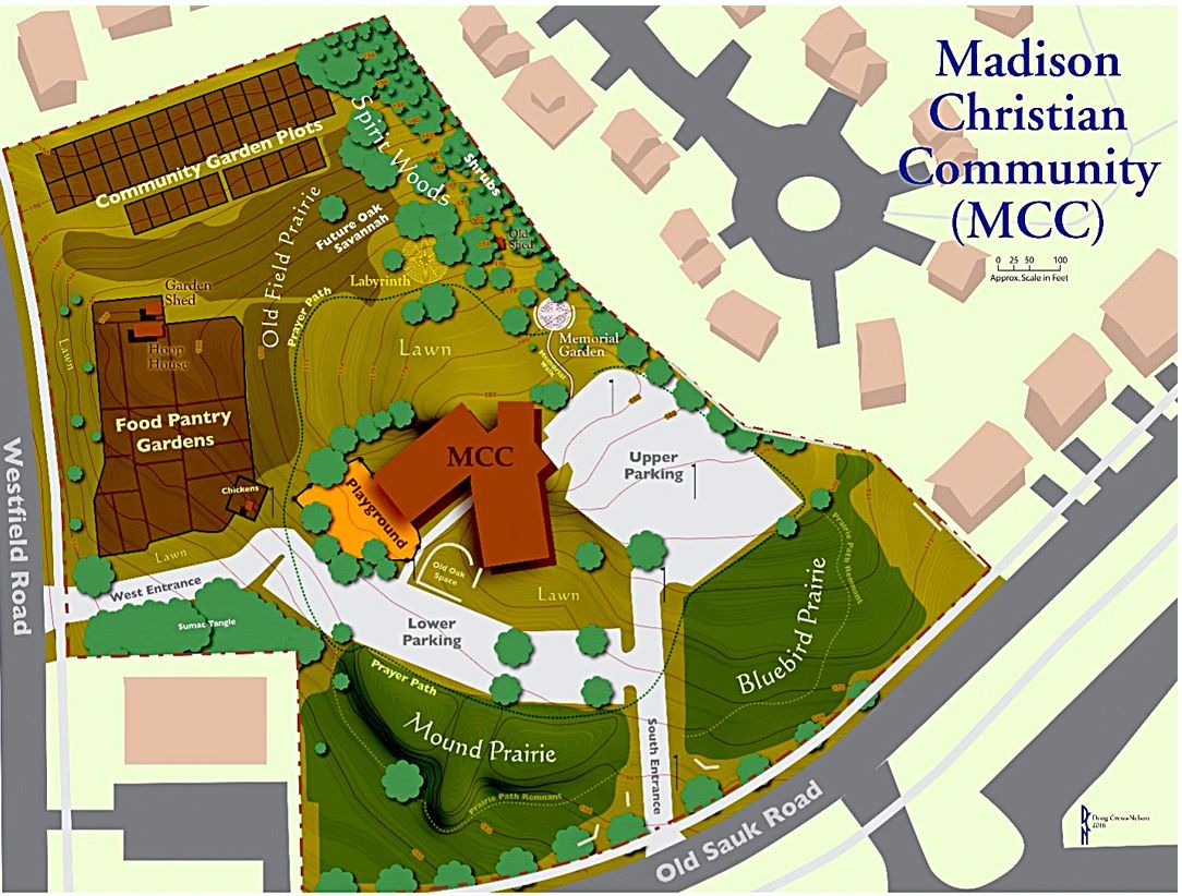 Location of Old Sauk Community Gardens