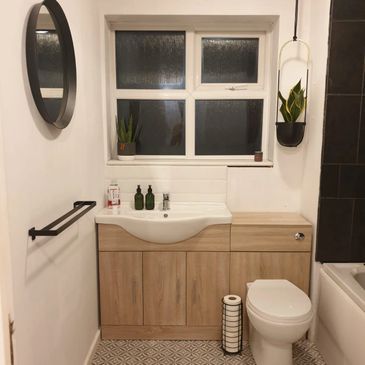 Modern bathroom installation completed by Gill Property Maintenance in South East London