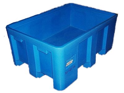 Blue Double Wall Skid Box
