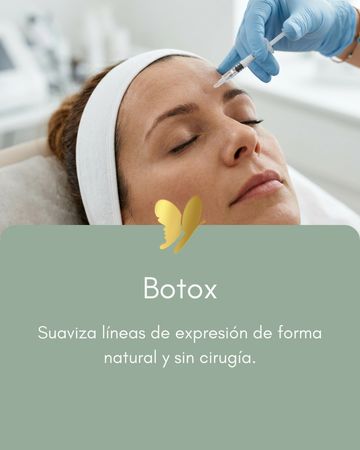 Woman receiving a Botox injection to smooth expression lines naturally.
