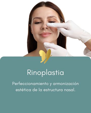 Woman undergoing evaluation for rhinoplasty, focusing on nasal aesthetics.