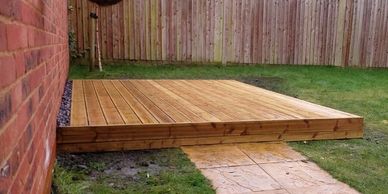 Wooden decking