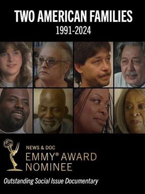 Poster for 'Two American Families' Emmy-nominated documentary.