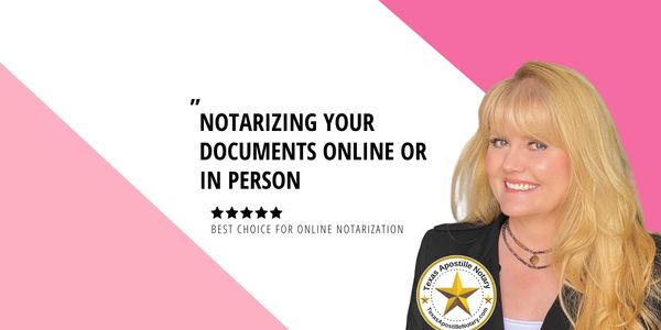 Bee Cave Mobile Notary and Texas Notary Live drives to you.