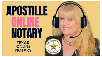 Texas Online Notary and Apostille Agent