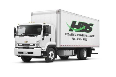 Hegarty's Delivery same day delivery box truck. We are a service specializing in same day delivery