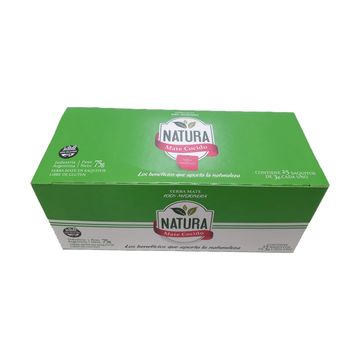 Caja con 25 saquitos de mate cocido o yerba mate en saquitos, Natura.